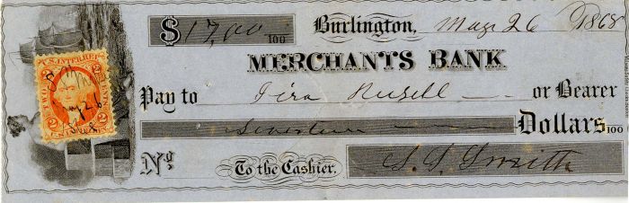 Merchants Bank -  Check