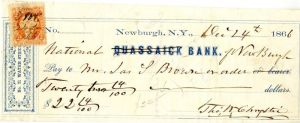 National Bank of New Burgh -  Check