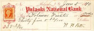 Pulaski National Bank -  Check