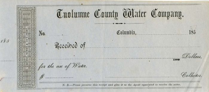 Tuolumne County Water Co. - Check