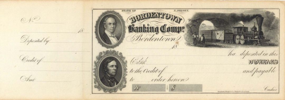 Bordentown Banking Comp. - Gorgeous Check