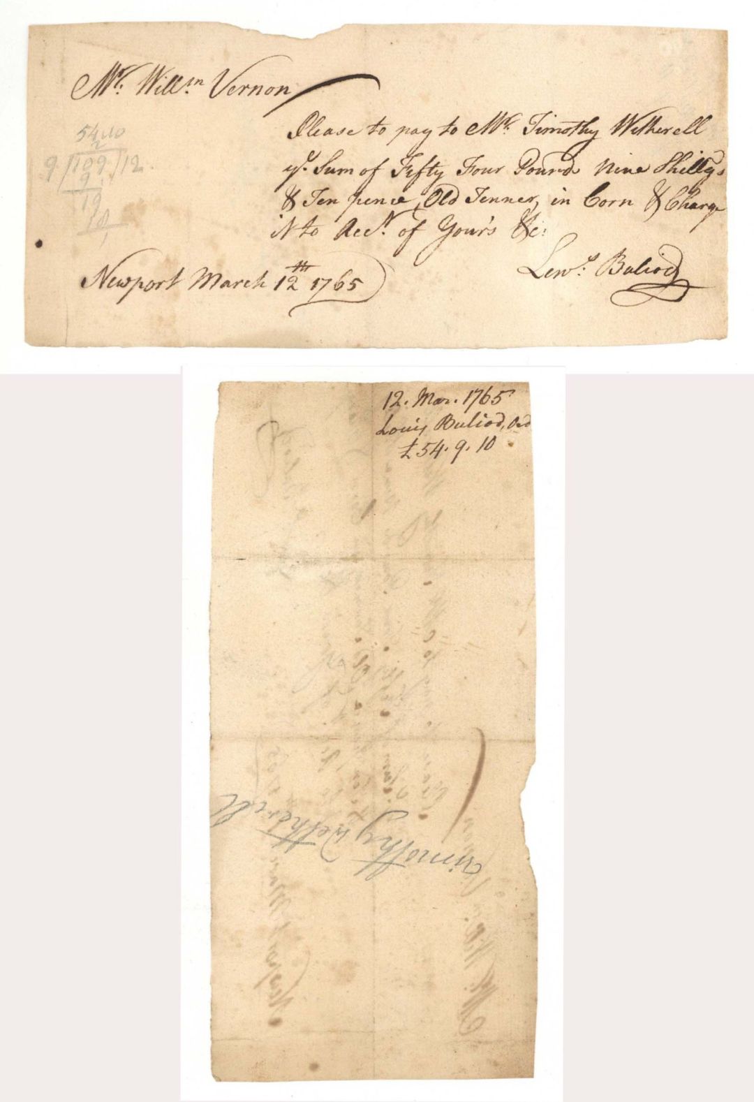 Early Check - 1765 dated Check