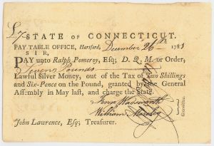 Revolutionary War Pay Order - 1781-82 dated Deputy Quarter Master - Extremely Popular - American Revolution