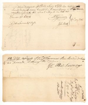 Pay Order Signed by Jesse Root - American Revolutionary War - 1776 dated Autograph