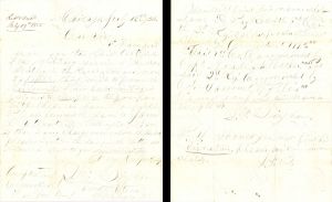 Revolutionary War Pension for Theodore Gridley - Connecticut - 1855 dated American Revolutionary War