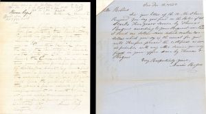 Revolutionary War Pension for Thomas Rogers - Connecticut - 1852 dated American Revolutionary War