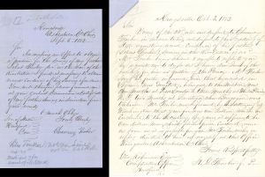 Revolutionary War Pension for Silas Tinker - Connecticut - 1853 dated American Revolutionary War