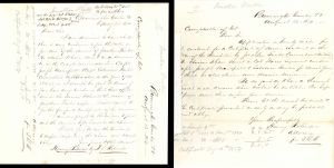 Revolutionary War Pension for Jonathan Fenton - Connecticut - 1854 dated American Revolutionary War