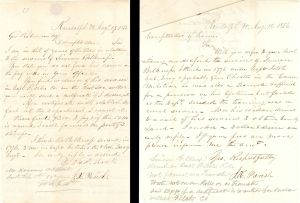 Revolutionary War Pension for Simeon Belknap - Connecticut - 1856 dated American Revolutionary War