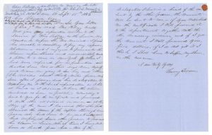 Revolutionary War Pension for Clay Kellogg - Connecticut - 1856 dated American Revolutionary War