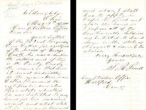 Revolutionary War Pension for George Cook - Connecticut - 1860 dated American Revolutionary War