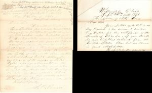 Revolutionary War Pension for Elias Lee - Connecticut - 1861 dated American Revolutionary War