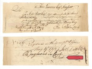 1787 dated Pay Order Signed by Jesse Root and Geo. Pitkin - Autograph - American Revolutionary War