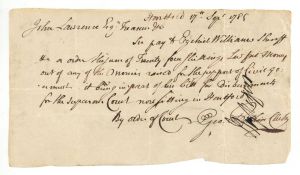 1785 dated Pay Order Signed by Geo. Pitkin - Autograph - American Revolutionary War