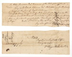 1787 dated Pay Order signed by Hezekiah Rogers and Geo. Pitkin - American Revolutionary War Autograph