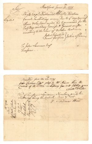 1775 dated Pay Order Signed by John Lawrence - American Revolutionary War Autograph