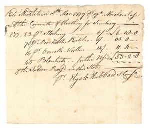 1779 dated  American Revolutionary War Document