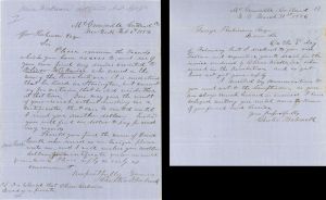 1856 dated Letters - American Revolutionary War Document
