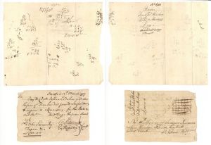 1777 dated Pair of Documents signed by Oliver Ellsworth - Connecticut Revolutionary War Pay Order