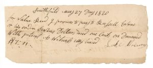 1820 dated Promissory Note - Early Document