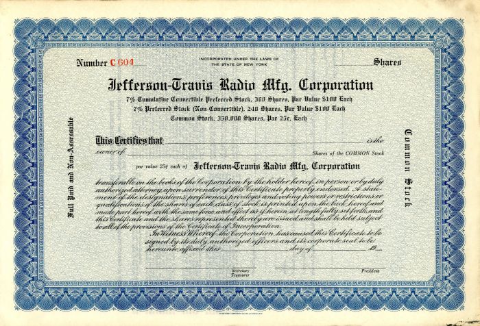 Jefferson-Travis Radio Mfg. Corporation