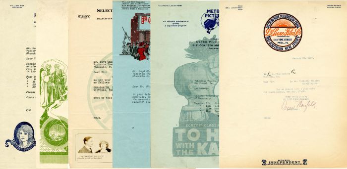 Collection of 48 Film related Letterheads