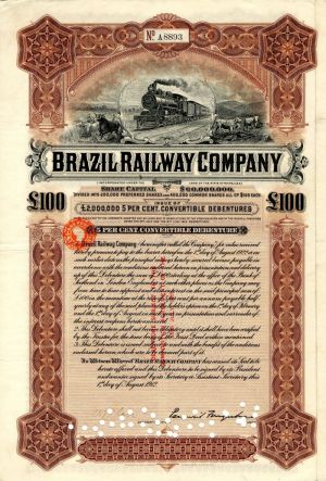 Brazil Railway Co. - 1912 dated Brazilian Bond