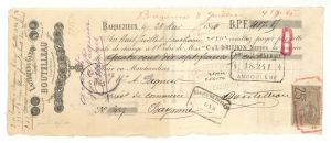 Laiterie Du Guery Boutelleau -  1894 dated Check