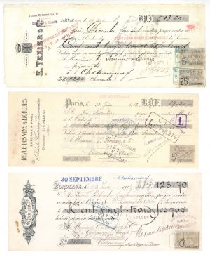 Maxime Sidaine, Revue Des Vins and Liqueurs or E. Texier and Co. -  1910 or 1912 dated Check