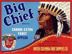Big Chief - Fruit Crate Label