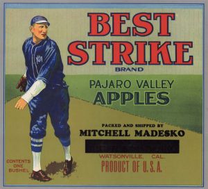 Fruit Crate Label - Best Strike