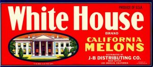 White House - Fruit Crate Label