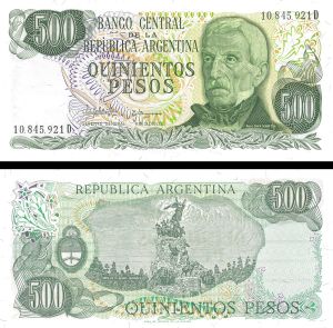 Argentina - 500 Pesos - Pick-303c - Group of 10 notes  - 1977-1982 dated Foreign Paper Money