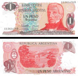 Argentina - 1 Pesos - P-311 - 1983-84 dated Foreign Paper Money