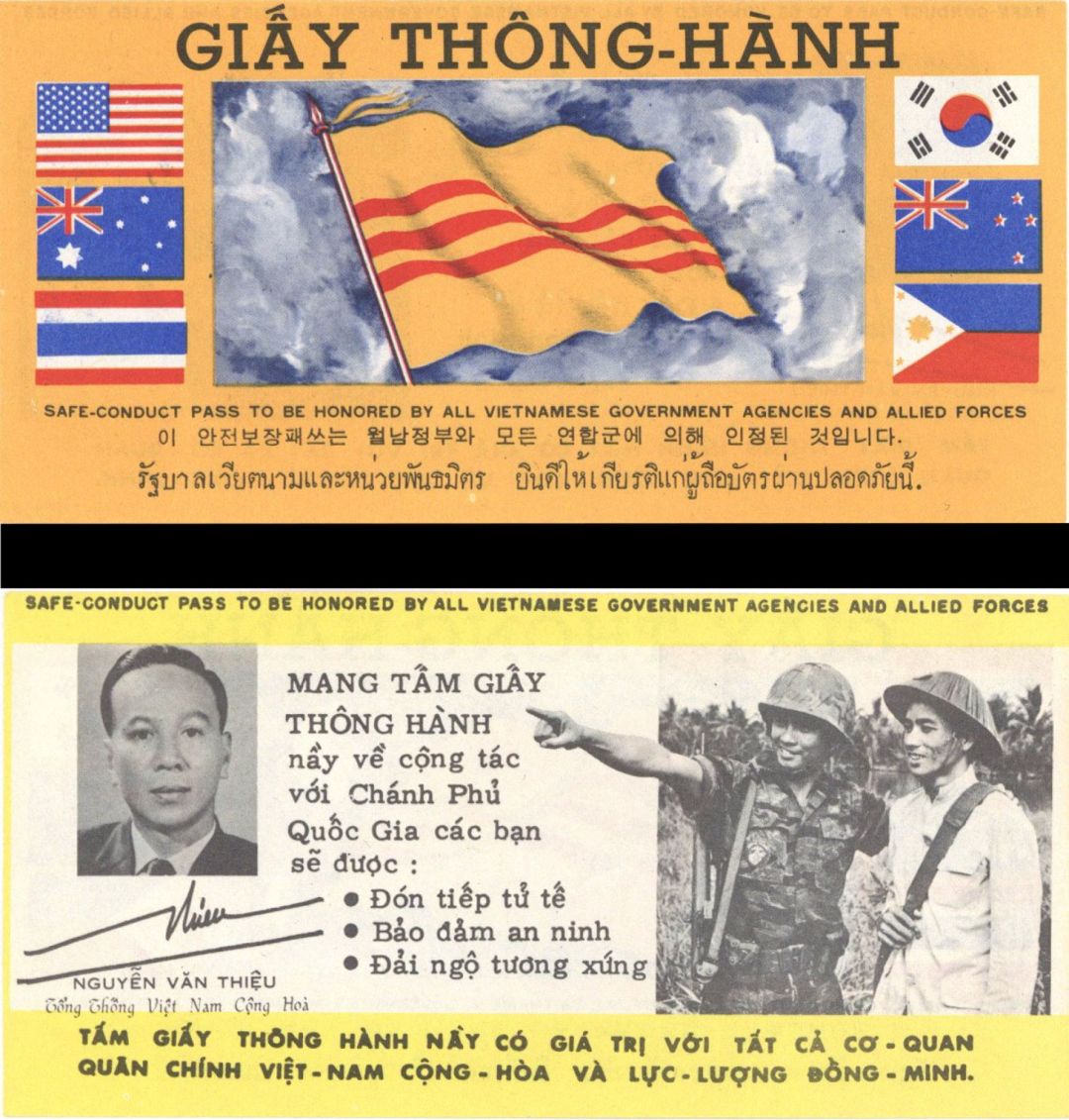 Vietnam - Propaganda Leaflet-Safe Conduct - 1969 dated Foreign Paper Money