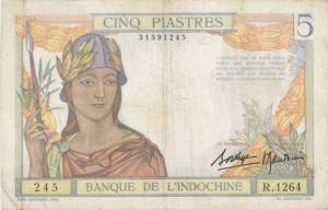 French Indochine - P iastres - P-55d -  dated ND 1949 Foreign Paper Money