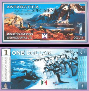 Antarctica - 1 Dollar - SPECIMEN - 1999 dated Foreign Paper Money