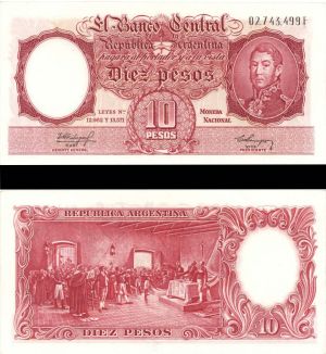 Argentina - 10 Pesos - P-270 - Foreign Paper Money