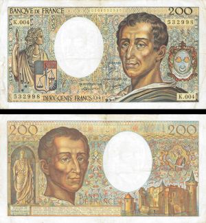 France 200 Francs - P-155a - dated 1981 France  Foreign Paper Money
