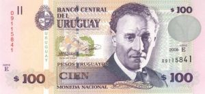 Uruguay - 100 Pesos Uruguayos - P-85 - 2008 dated Foreign Paper Money