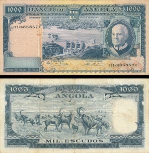 Angola - 1000 Escudos - P-98 - 1970 dated Foreign Paper Money