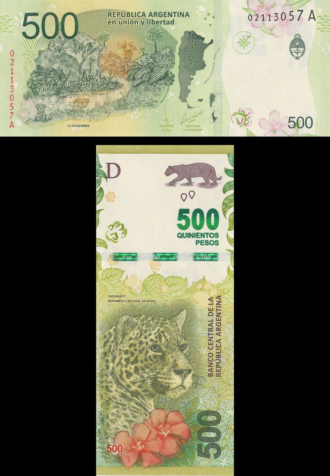 Argentina - 500 Pesos - P-365 -  2016 datedForeign Paper Money