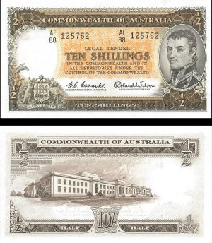 Australia - 10 Shillings - P-33a - 1961-1965 dated Foreign Paper Money