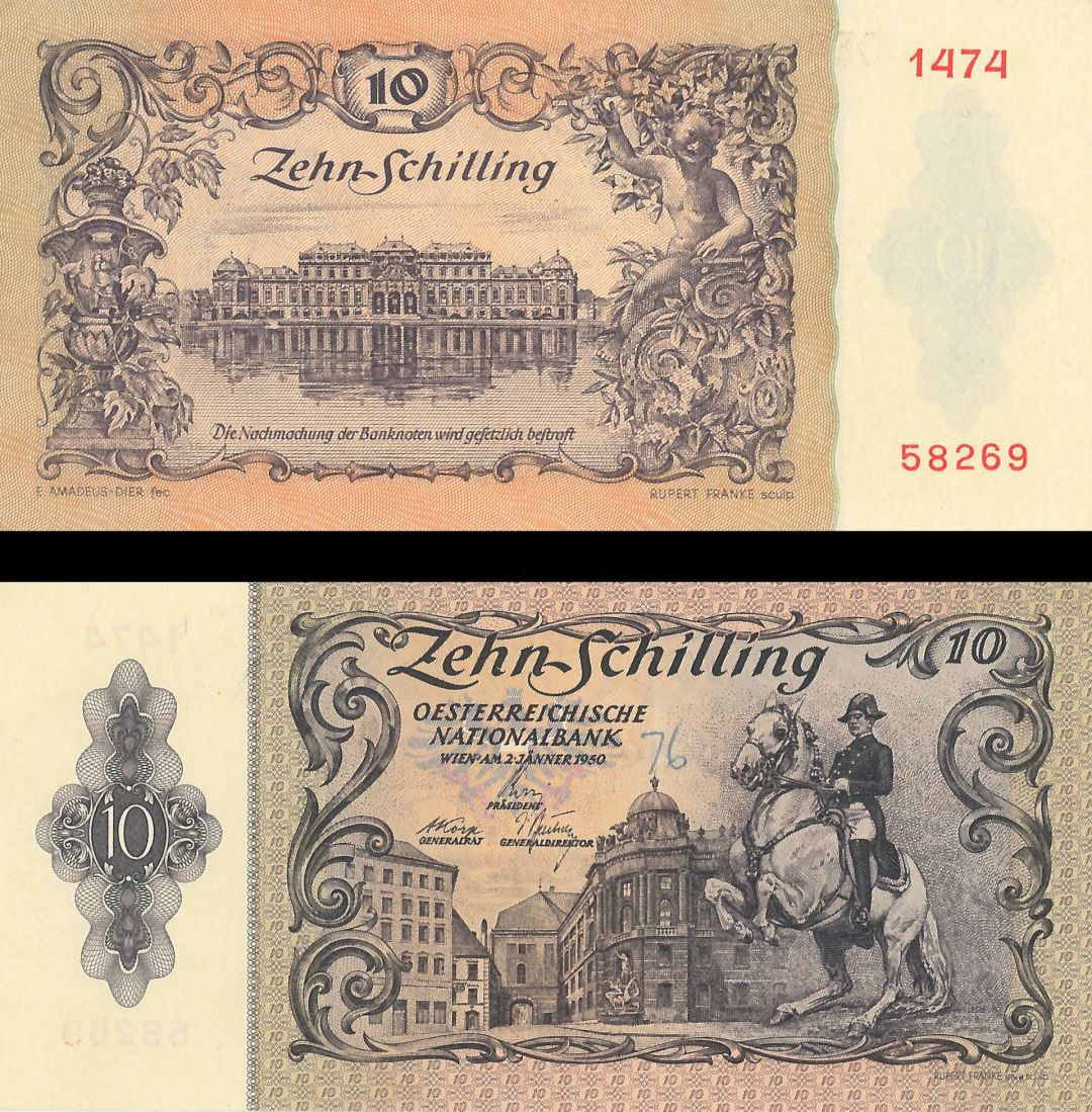 Austria - 10 Schillings - P-127 - Foreign Paper Money