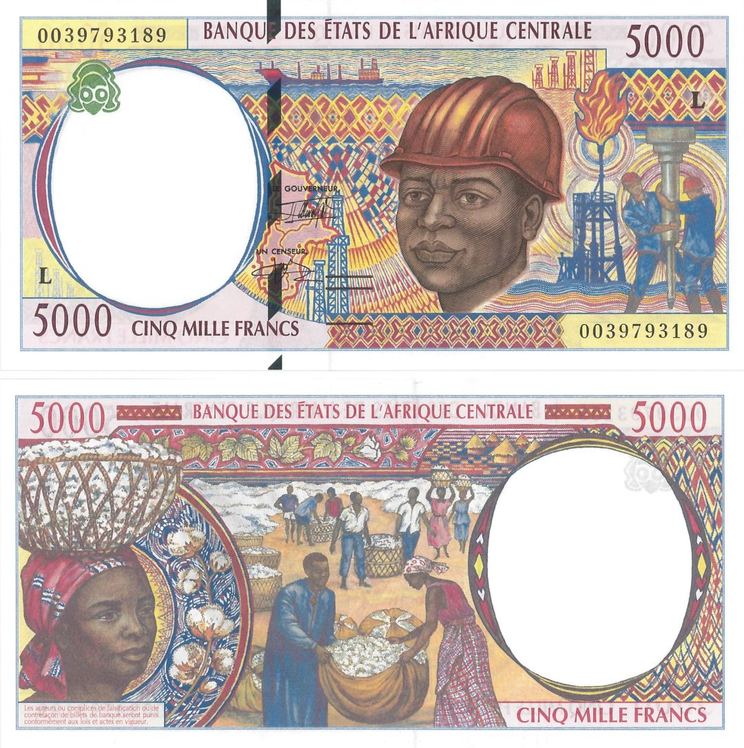 Central African States - 5000 - P-404Lf - 2000 Dated Foreign Paper Money