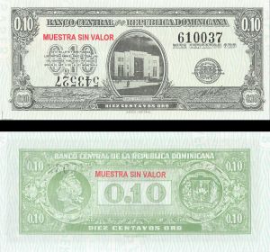 Dominican Republic - 10 Centavos Oro - P-86a - 1961 dated Foreign Paper Money