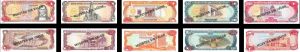 Dominican Republic - Set of 5 (5,50,100,500,1000 Pesos Oro) - P-146 and 4 unlisted - 1994 dated Foreign Paper Money