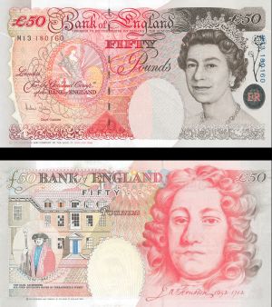 Great Britain - 50 Pounds - P-388c - 1994 (2006) dated Foreign Paper Money