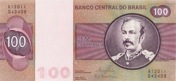 Brazil - 100 Cruzeiros - P-195Ab - Foreign Paper Money