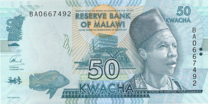 Malawi - 50 Kwacka - P-64c - 2016 dated Foreign Paper Money